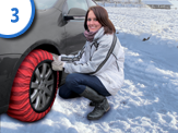  Silknet Chaussettes de neige universelles pour pneus - Taille 50  - S'adaptent aux dimensions 185/65 R15, 185/55 R16, 185/50 R16 et plus